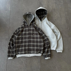 Reversible Zipper Hoodie - Loose fit