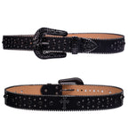 Rhinestone Diamant Cross Belt Women - Western Cowboy Buckle Belt-Tithesource-