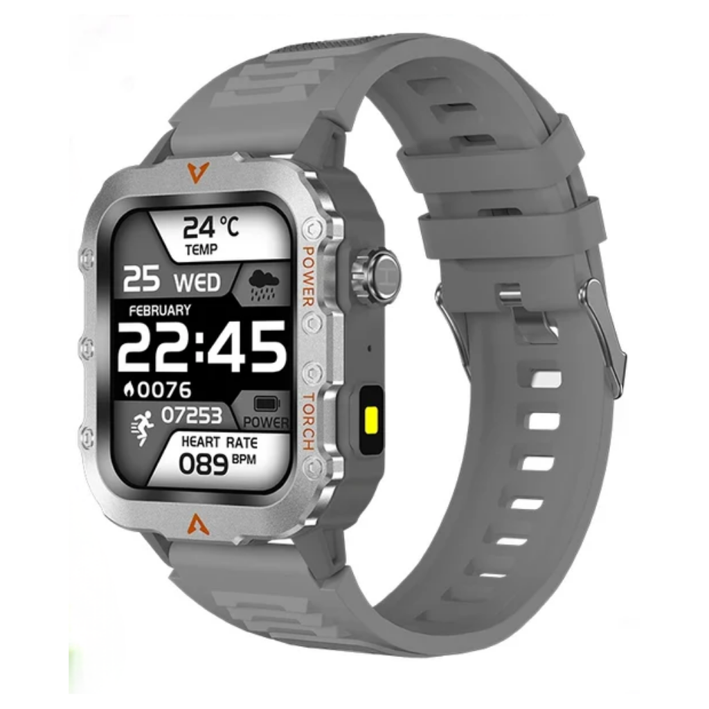 Rugged Smart Watch - Flashligt - Fitness Tracking