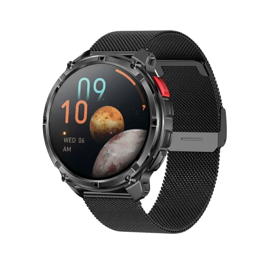 Rugged Smart Watch Mesh Bracelet - GPS - Outdoor - 5ATM