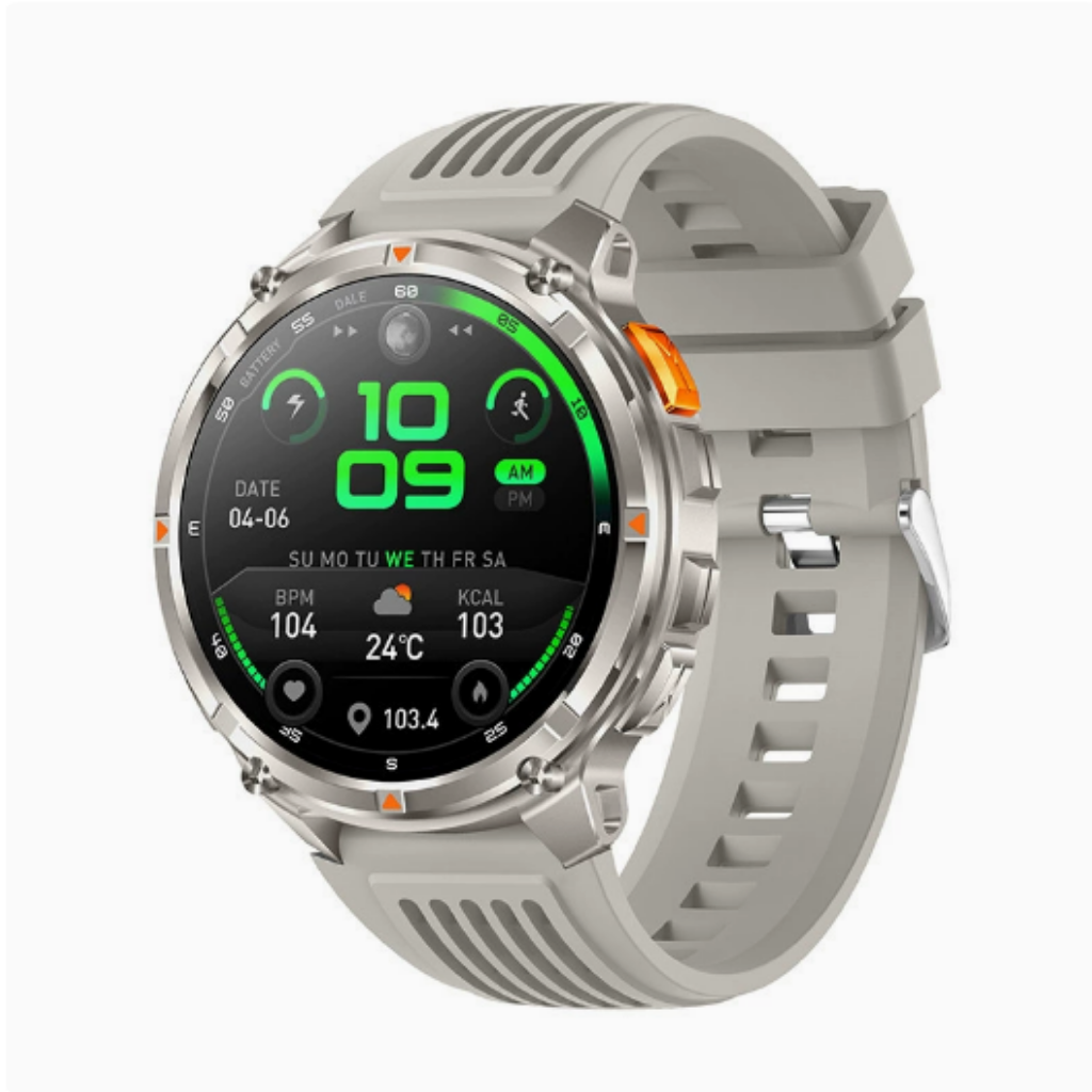 Rugged Smart Watch Silicone Band - GPS - Outdoor - Waterproof