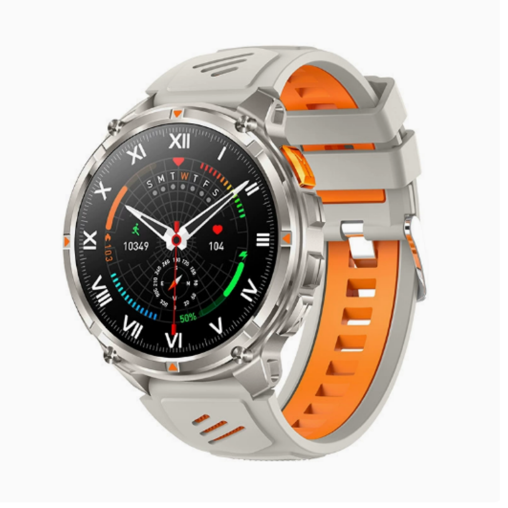 Rugged Smart Watch Silicone Band - GPS - Outdoor - Waterproof