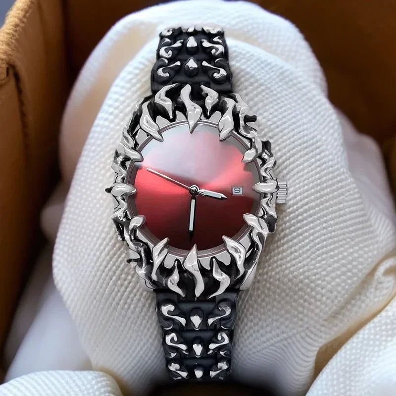 Claw Watch Round Case Retro Y2K Quartz-Tithesource-
