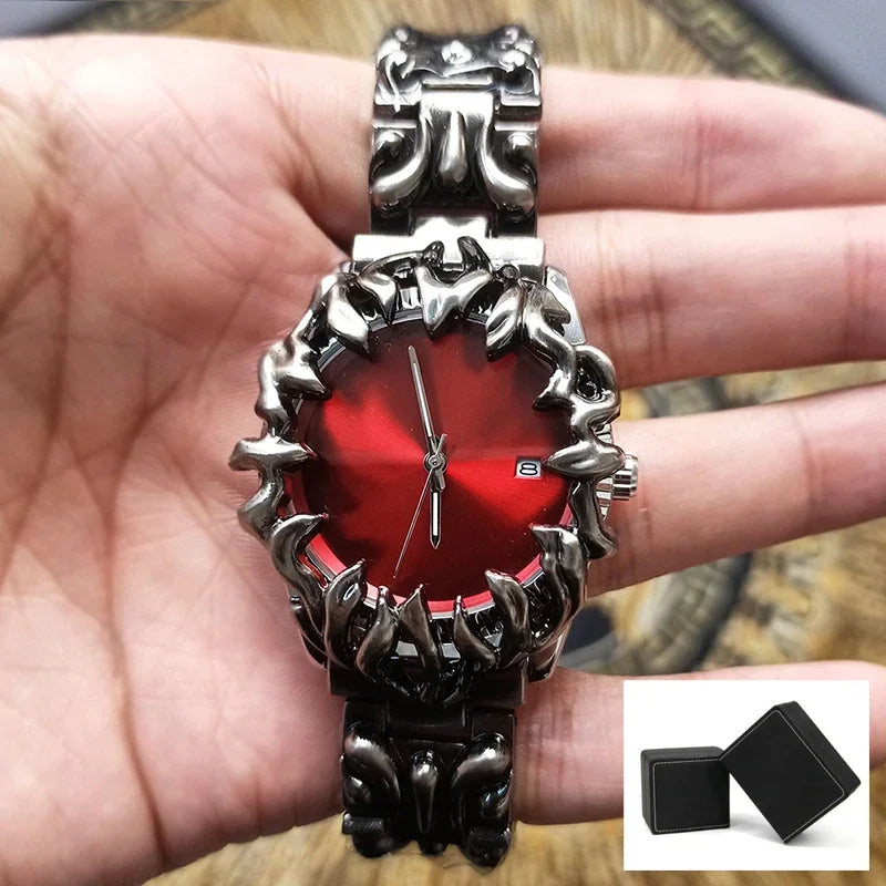 Claw Watch Round Case Retro Y2K Quartz-Tithesource-
