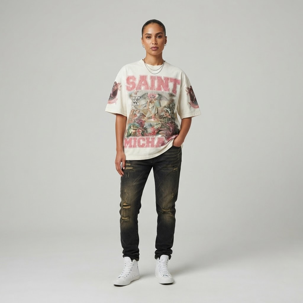 Saint Michael T-Shirt | Oversized Streetwear