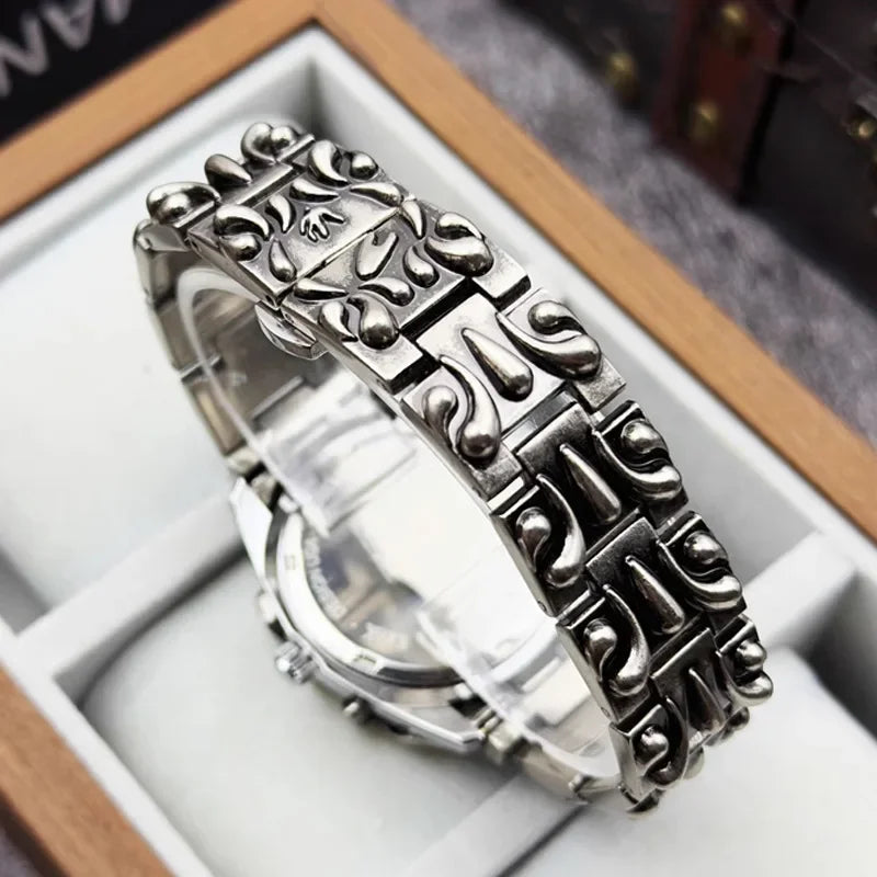 Claw Watch Round Case Retro Y2K Quartz-Tithesource-