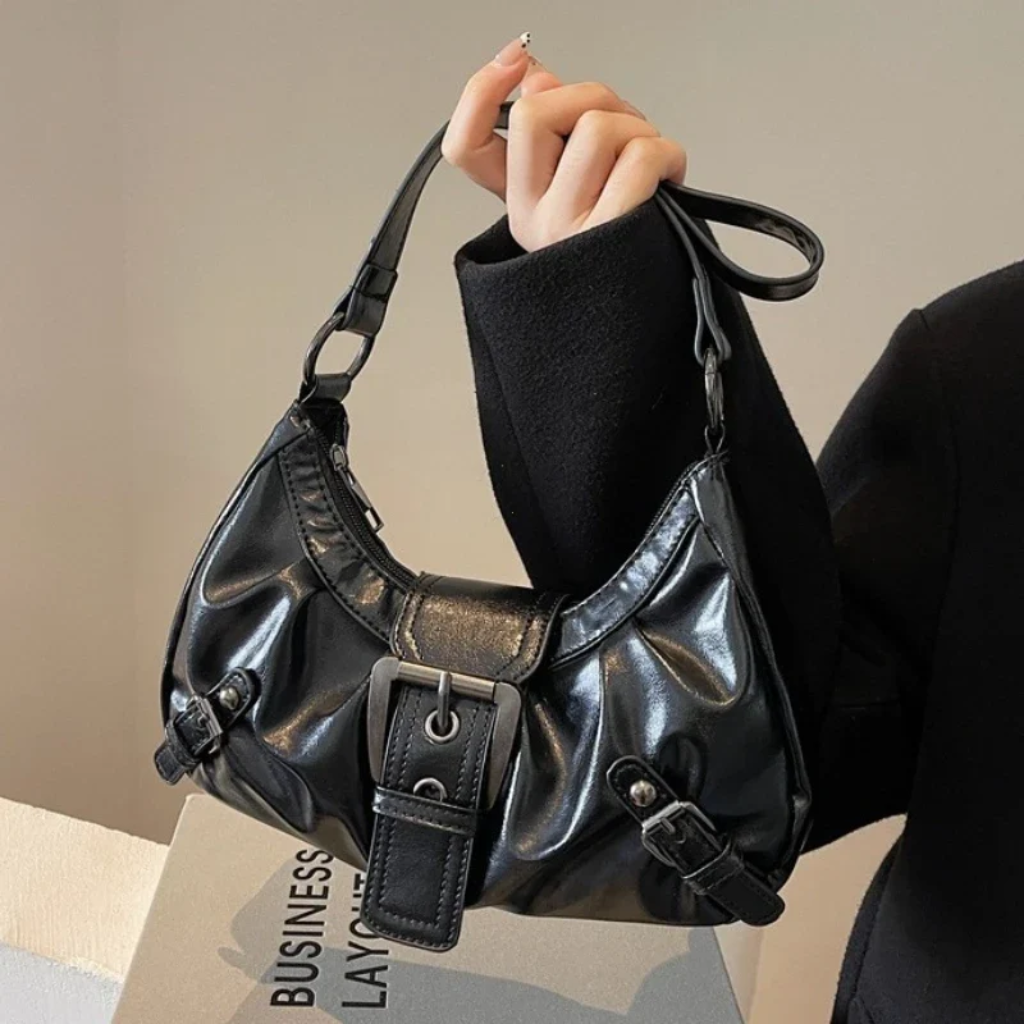 Shoulder Bag Womens Y2K Hobo Purse Faux Leather Handbag