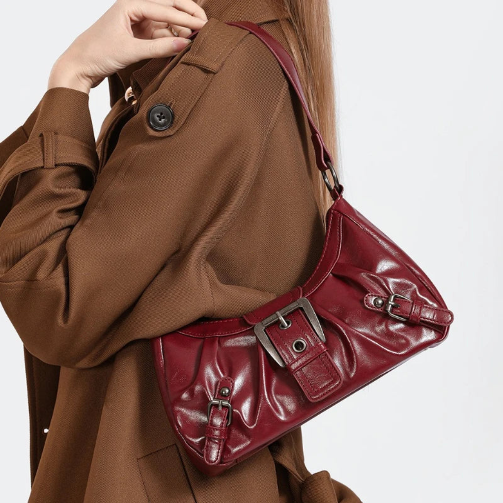 Shoulder Bag Womens Y2K Hobo Purse Faux Leather Handbag
