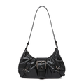 Shoulder Bag Womens Y2K Hobo Purse Faux Leather Handbag