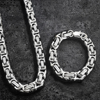Silver Byzantine Chain & Bracelet