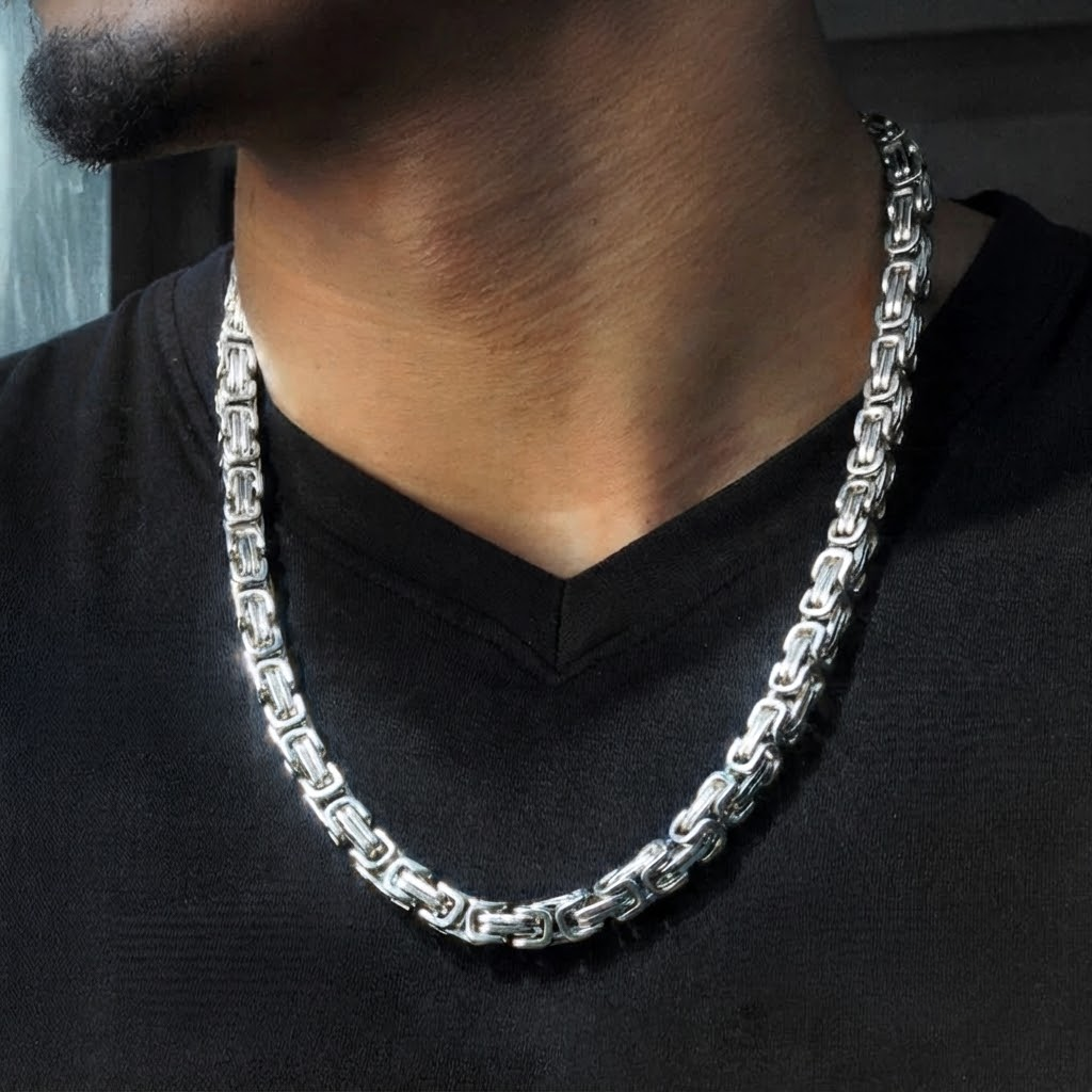 Silver Byzantine Chain & Bracelet