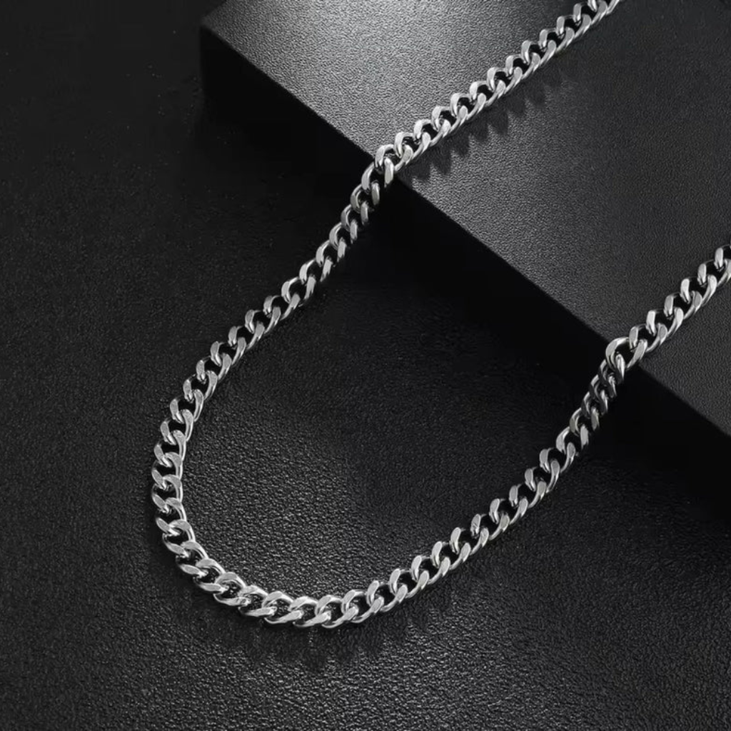 Silver Cuban Chain 7mm