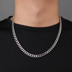 Silver Cuban Chain 7mm