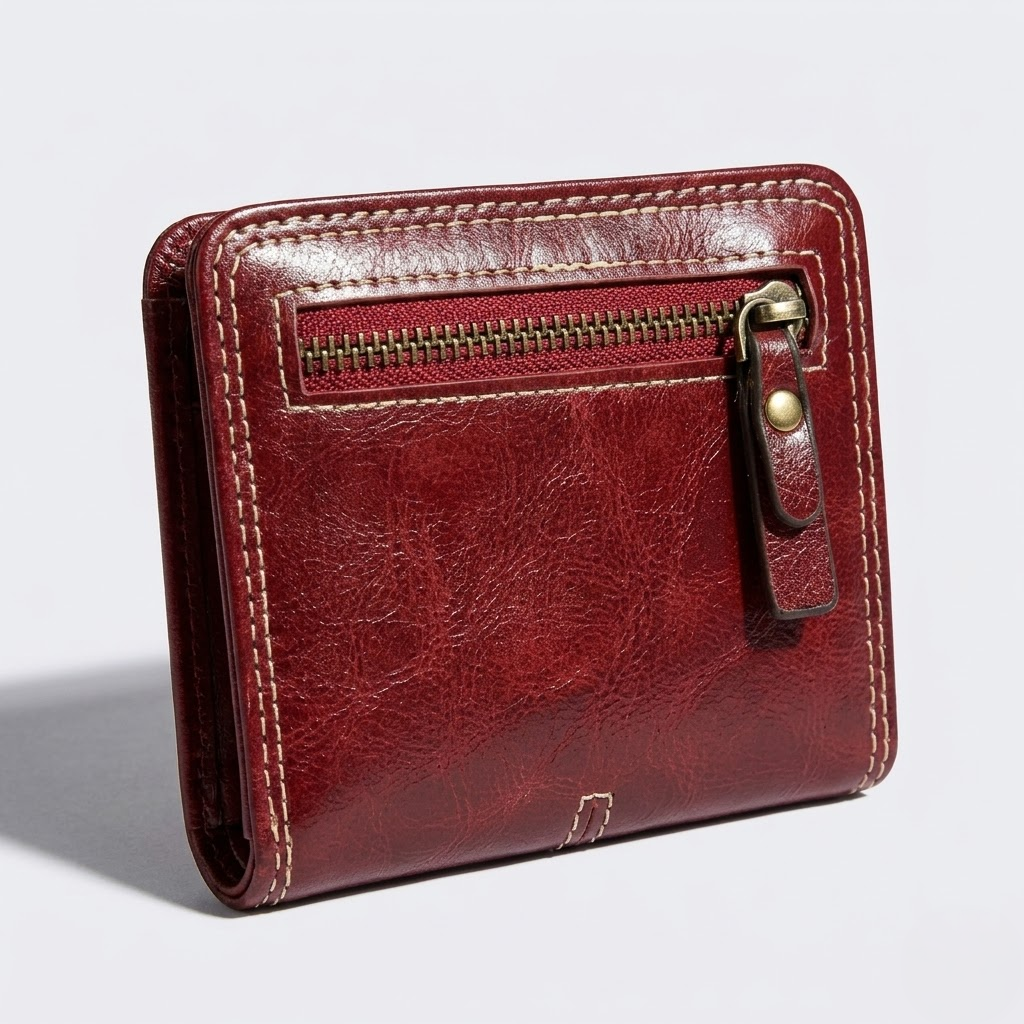 Slim Wallet with Cross | Women | PU Leather-Tithesource-