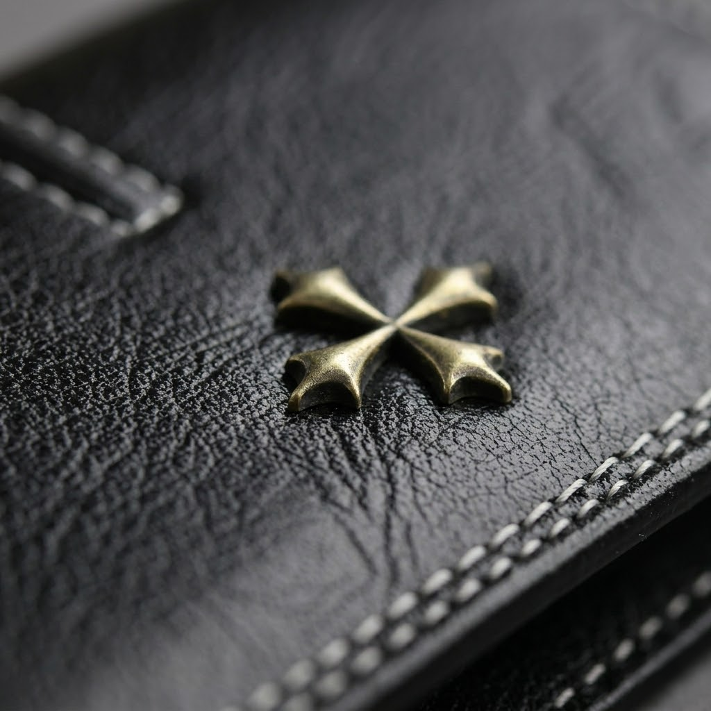 Slim Wallet with Cross | Women | PU Leather-Tithesource-