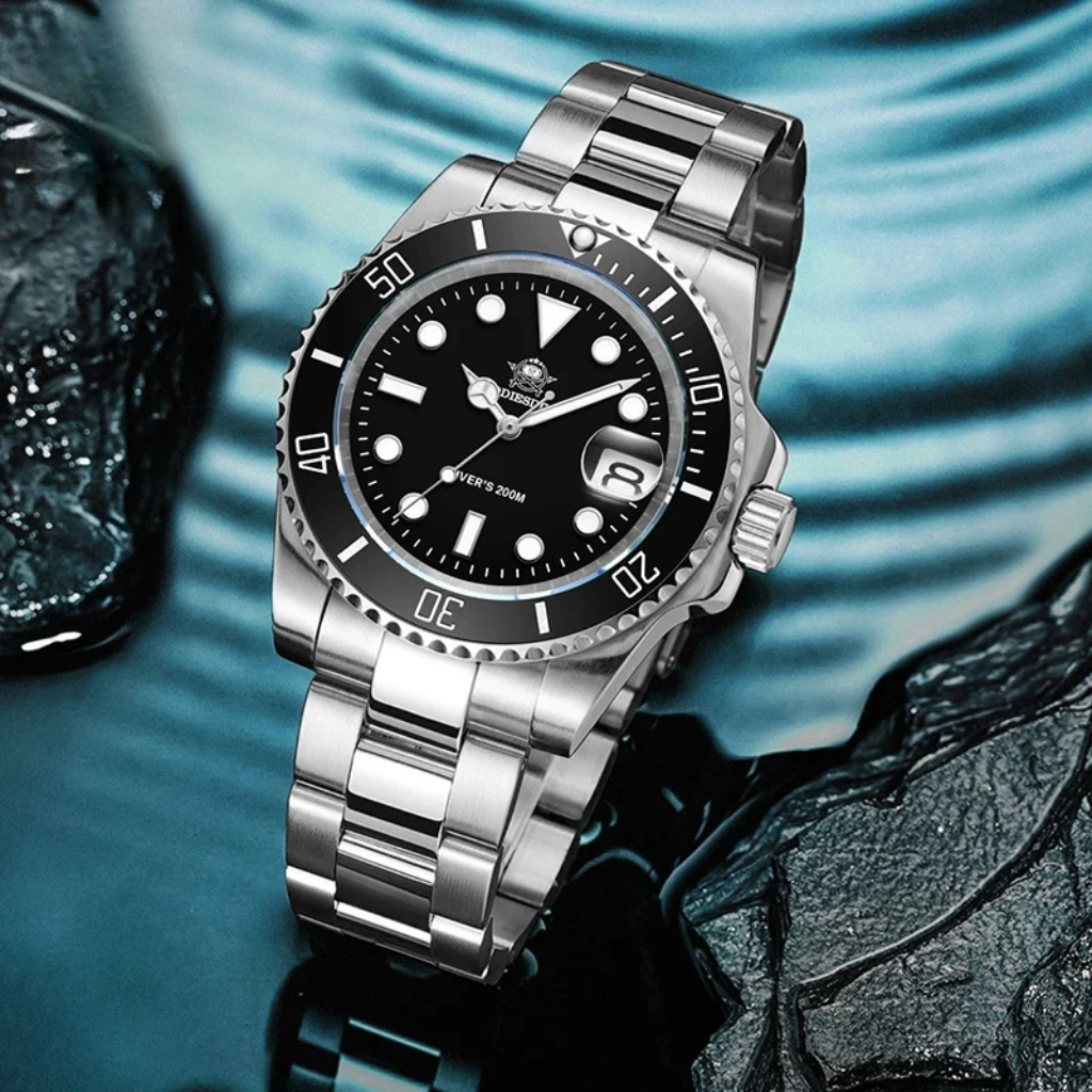 Stainless Steel Mens Watch - Yacht Life - Dive