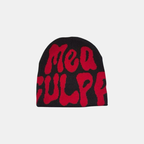 Streetwear Beanie Graphic Print Y2K Black-Tithesource-Red-