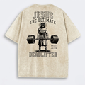T-Shirt | Jesus The Ultimate Deadlifter Faith Gym Unisex-Tithesource-White-S-