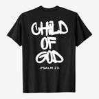 T-shirt | Child of God Psalm 23 | Unisex-Tithesource-Black-S-