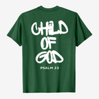 T-shirt | Child of God Psalm 23 | Unisex-Tithesource-Green-S-