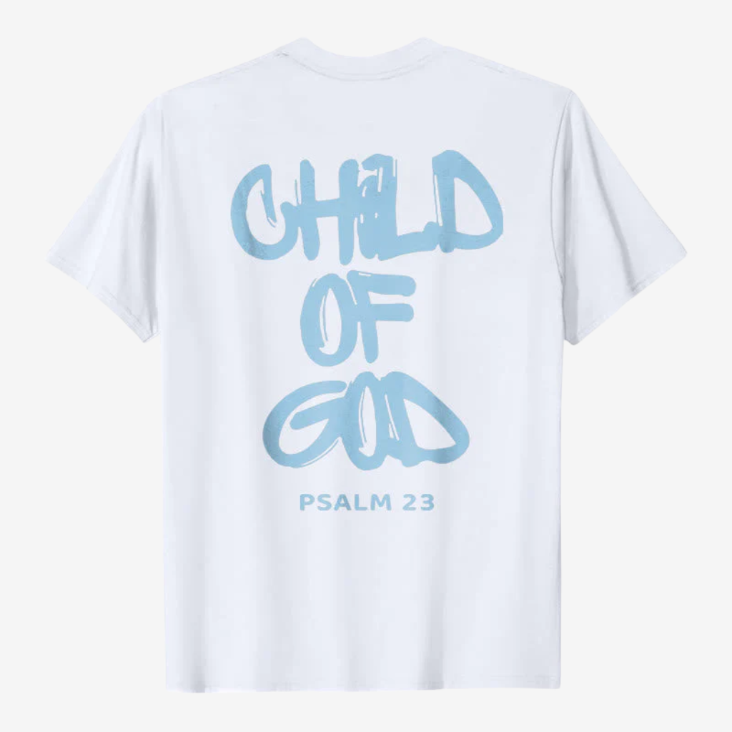 T-shirt | Child of God Psalm 23 | Unisex-Tithesource-White-S-