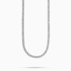 Tennis Chain 5mm Round Cut - Gold and Silver