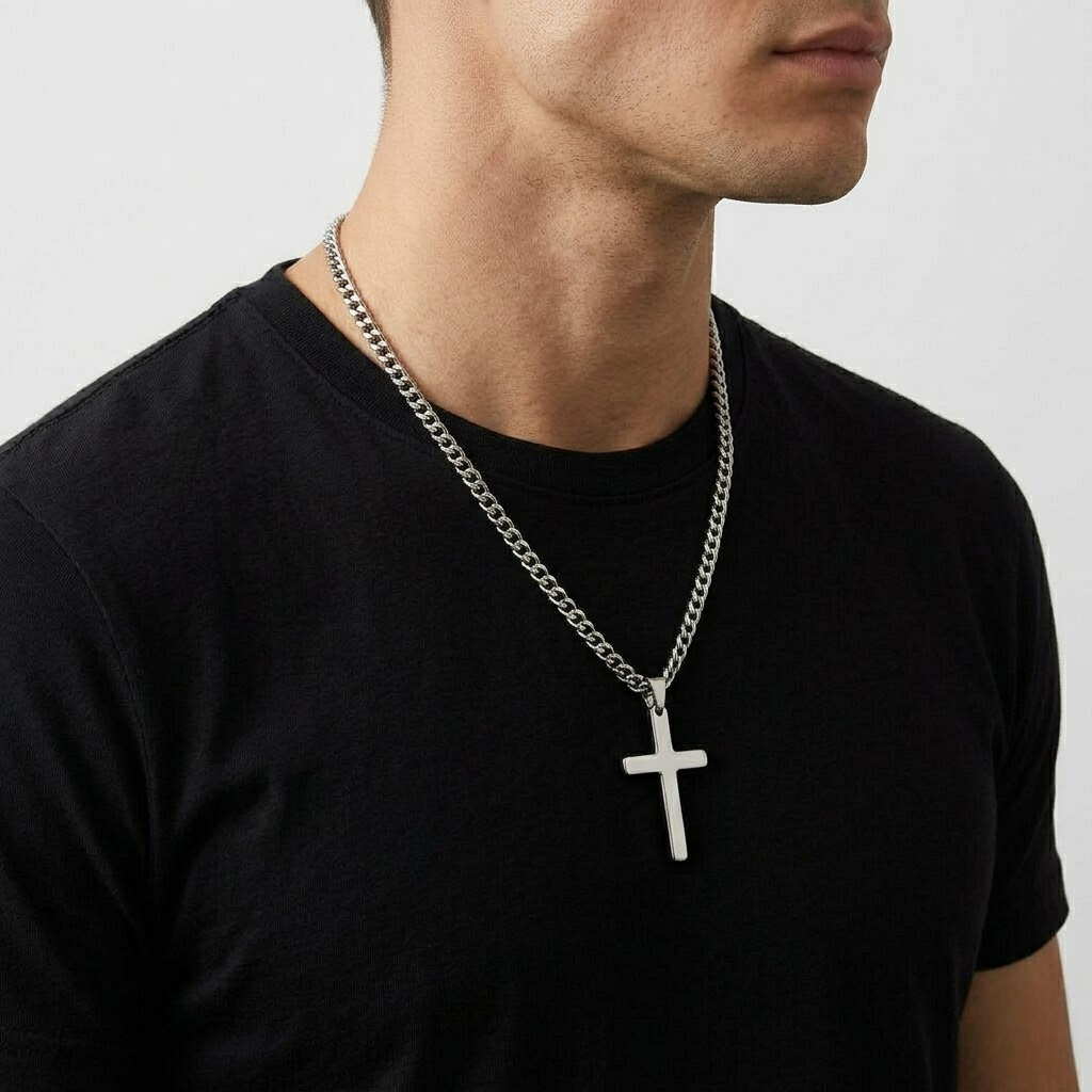 Vintage Gothic Cross Pendant Necklace | Cool Street Style