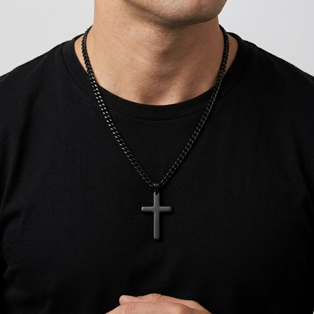 Vintage Gothic Cross Pendant Necklace | Cool Street Style