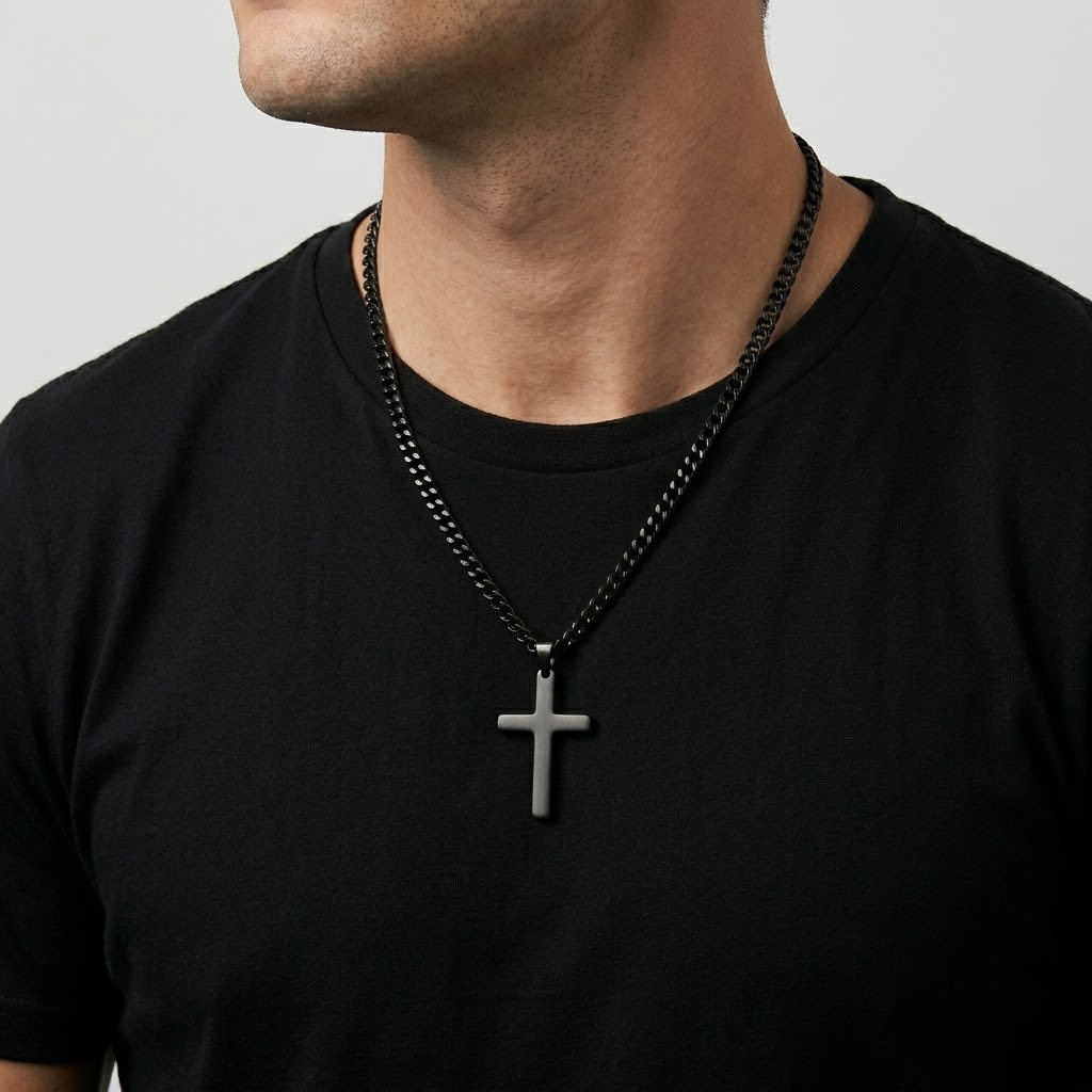 Vintage Gothic Cross Pendant Necklace | Cool Street Style