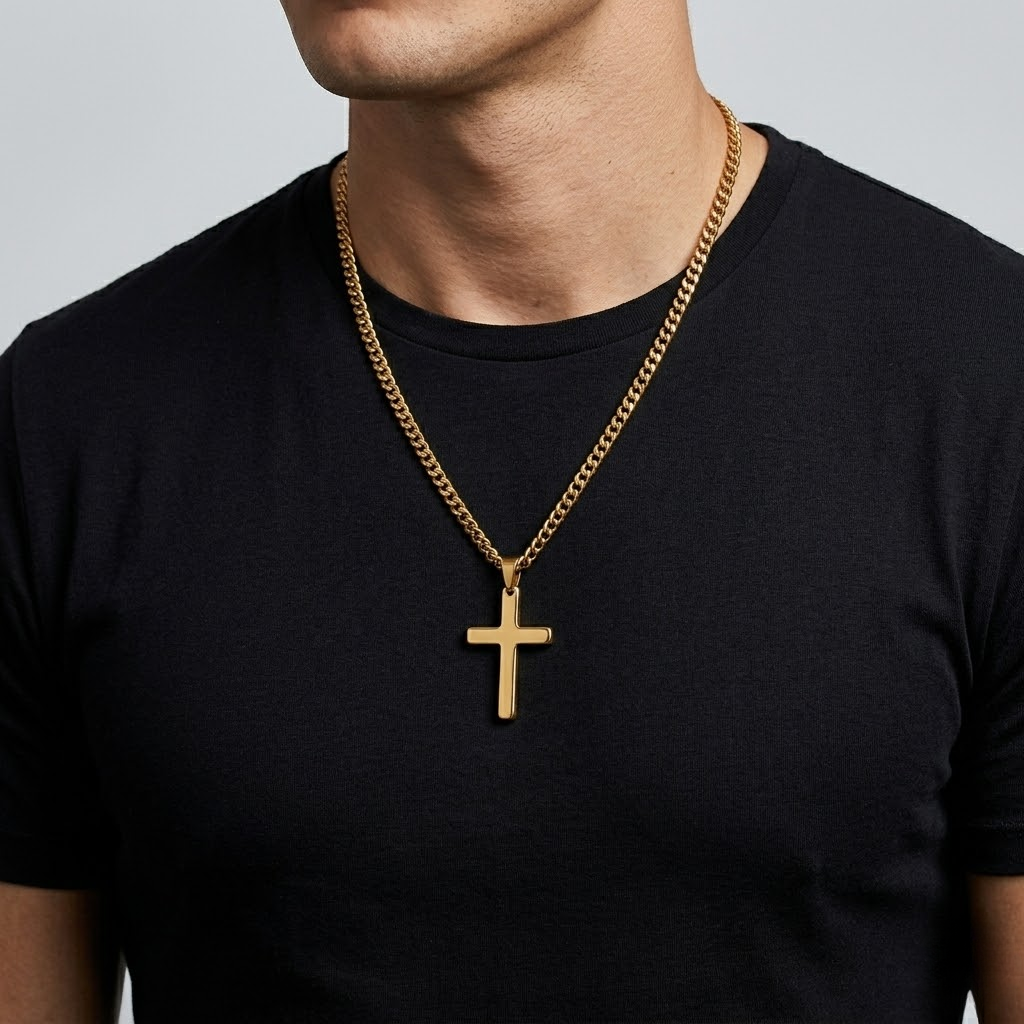 Vintage Gothic Cross Pendant Necklace | Cool Street Style