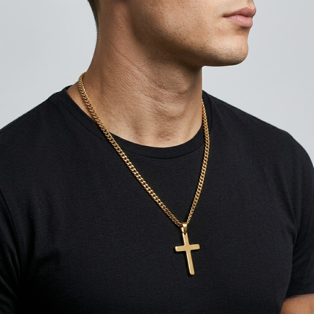 Vintage Gothic Cross Pendant Necklace | Cool Street Style