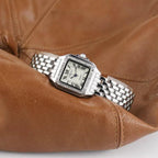 Vintage Women's Watch - Morant - Square Dial, Quartz Movement-Tithesource-Silver/Diamond-