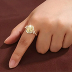 Virgin Mary Ring Golden | Women-Tithesource-