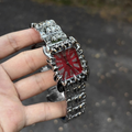 Watch Square Claw Case Retro Y2K Red Quartz-Tithesource-Red-