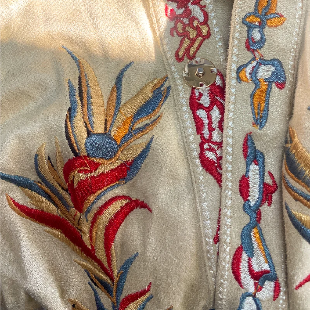 Western Shirt Men Embroidered Short Sleeve Floral Cowboy