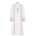 White Cassock Clergy Robe - Ideal for Church & Rituals