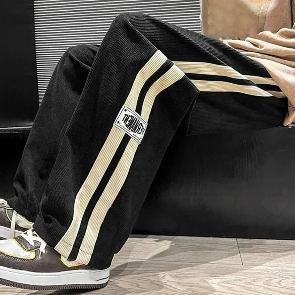 Wide Lounge Pants Corduroy - Soft Texture
