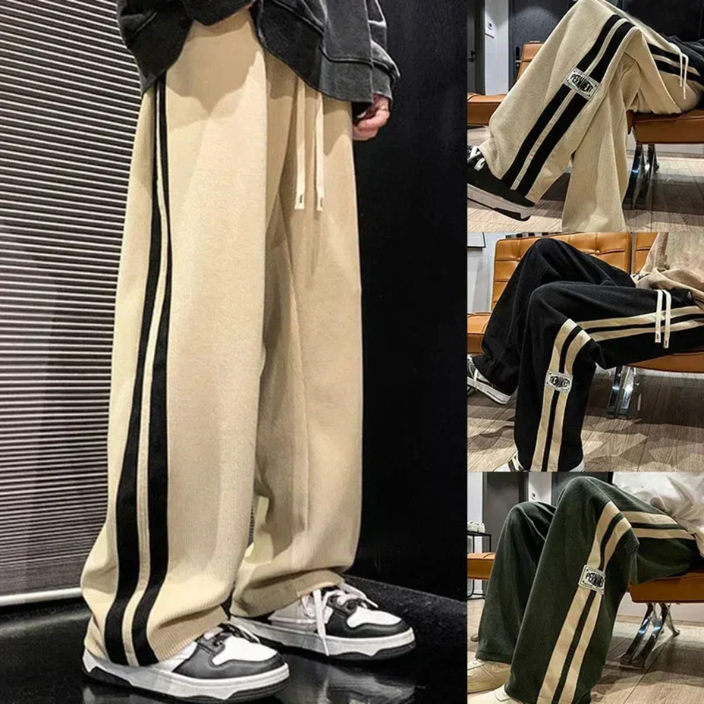 Wide Lounge Pants Corduroy - Soft Texture