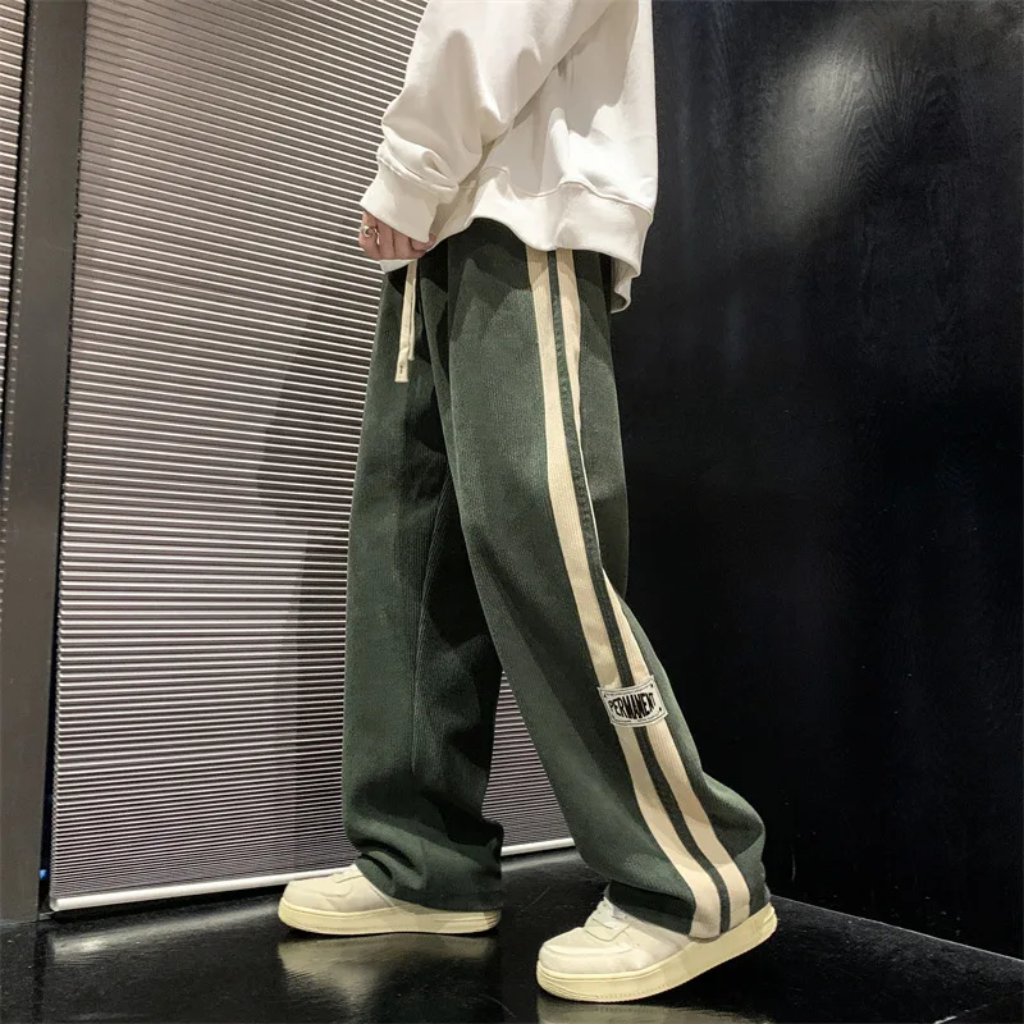 Wide Lounge Pants Corduroy - Soft Texture
