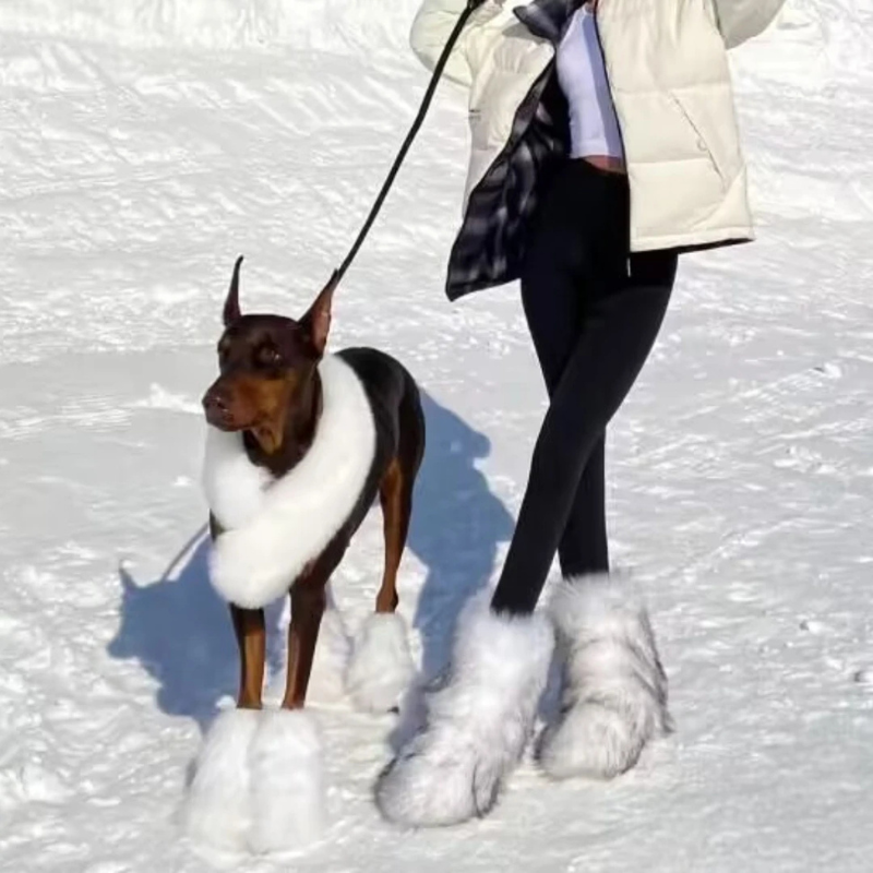 Women Boots Fluffy Streetwear Y2K-Tithesource-