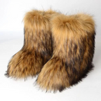 Women Boots Fluffy Streetwear Y2K-Tithesource-Brown-36-