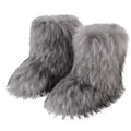 Women Boots Fluffy Streetwear Y2K-Tithesource-Grey-36-