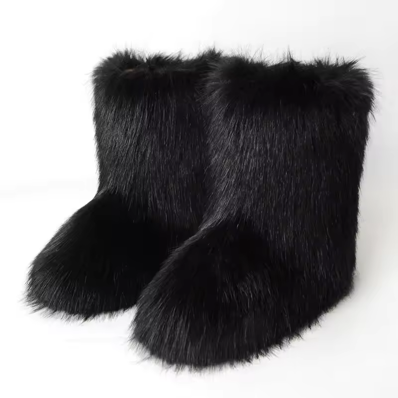 Women Boots Fluffy Streetwear Y2K-Tithesource-