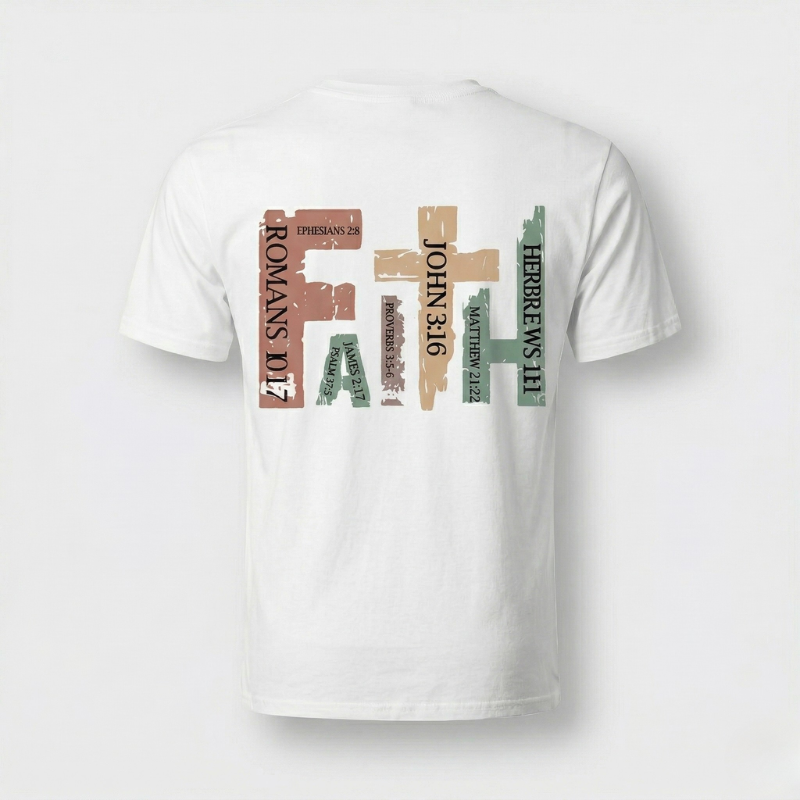 Women's Cross Faith Printed T-Shirt