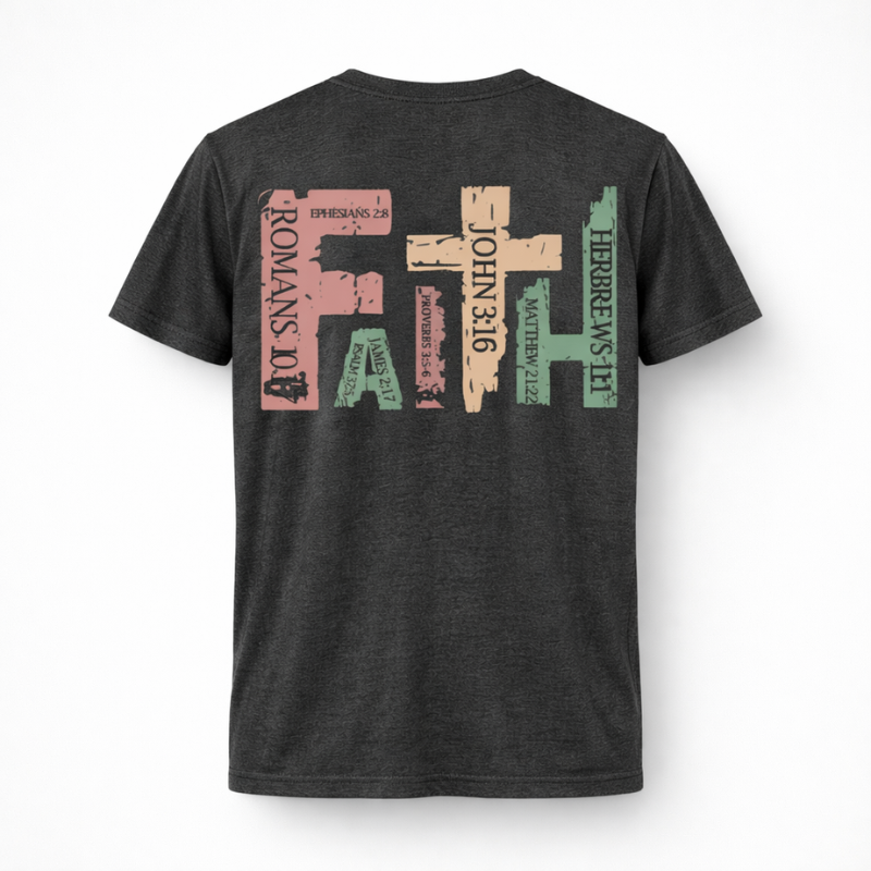 Women's Cross Faith Printed T-Shirt