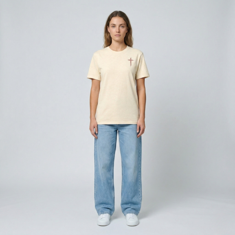 Women's Cross Faith Printed T-Shirt