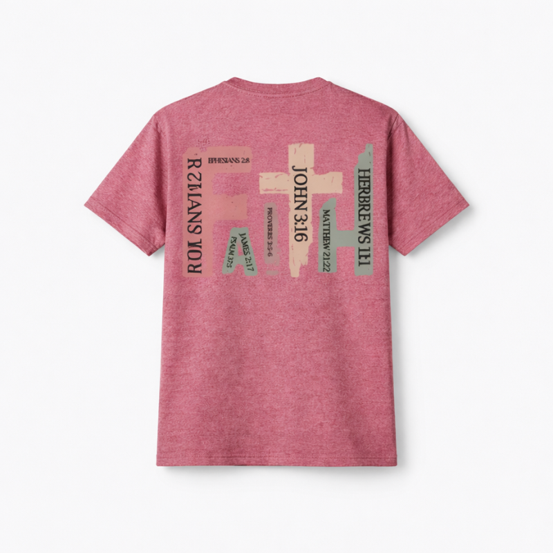 Women's Cross Faith Printed T-Shirt