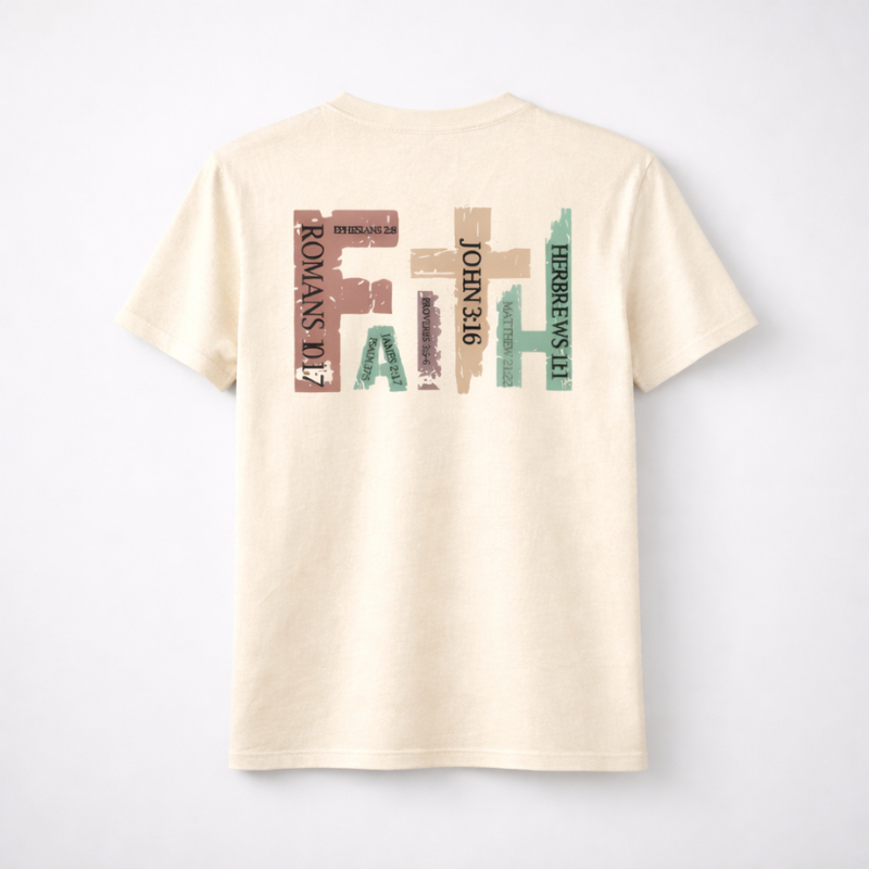 Women's Cross Faith Printed T-Shirt
