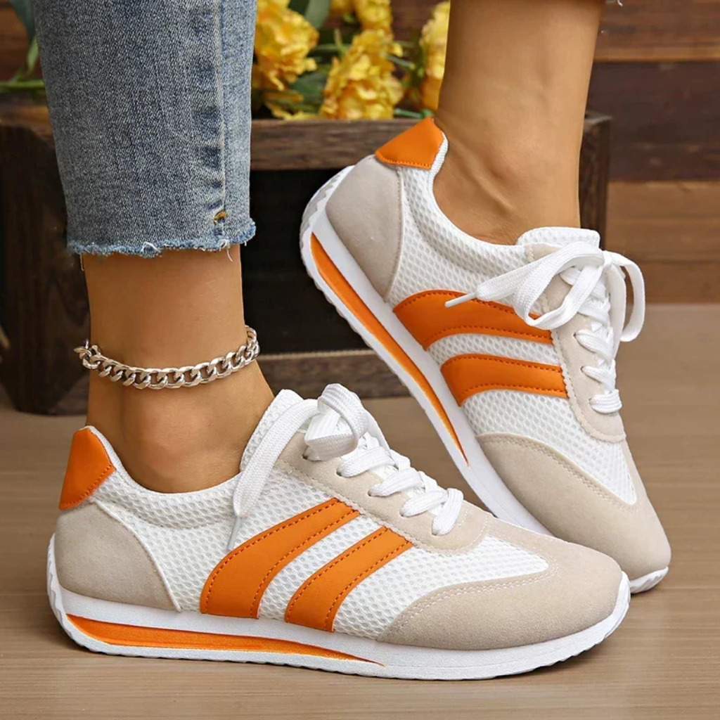 Women's Mesh Sneaker -  Comfort Support - Low Top