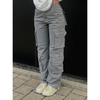 Women's Streetwear Wide-Leg Cargo Pants